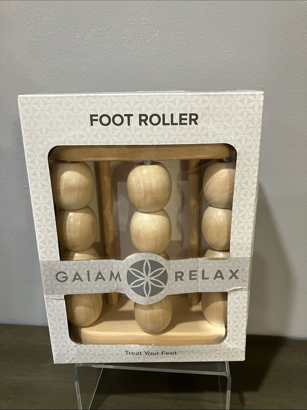 GAIAM Natural Wood Foot Roller
